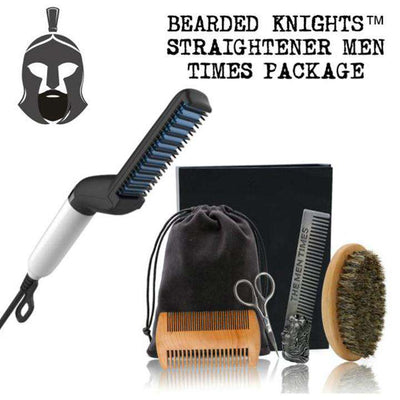Bearded Knights™ Straightener Comb Men Times Package